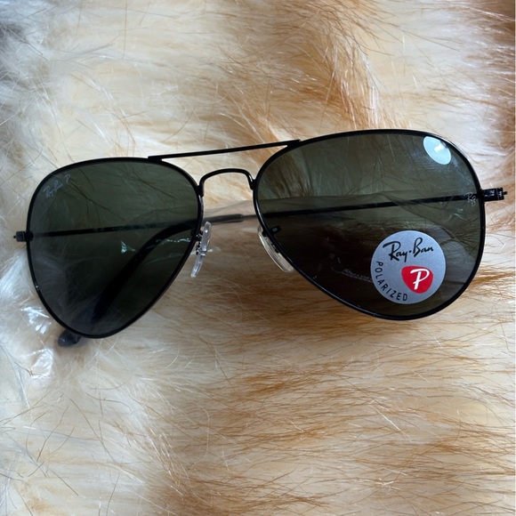 Ray Ban RB3025 Aviator Classic Sunglasses Black OS - Picture 6 of 11